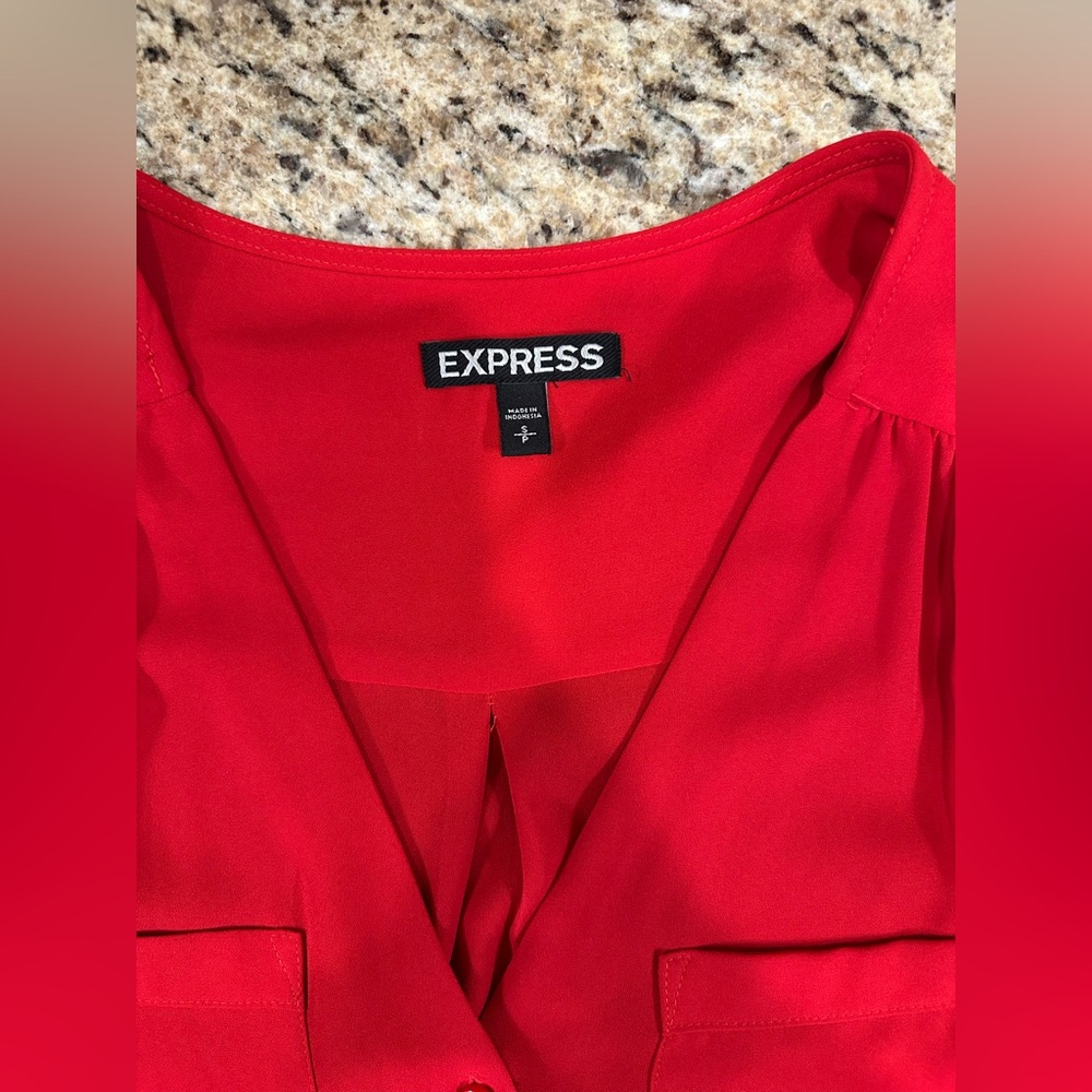 Express Blouse, Red, Size Small - Picture 4 of 4